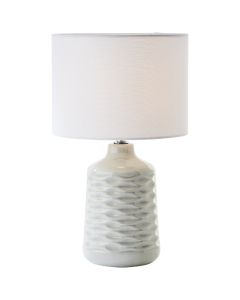 Retro bordlampe grå, Roelf, med brytare