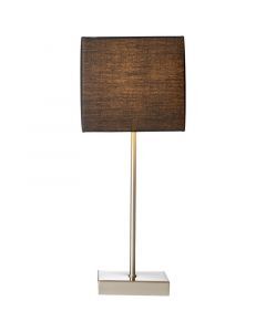 Stof bordlampe antracit, Marinda, med brytare