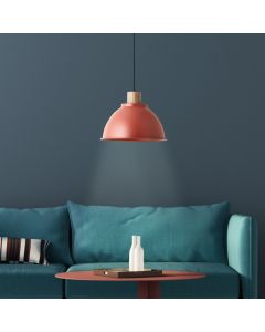 Rustik pendler lampe rød, Thalina