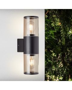 Modern udendørslampe sort, Sherwin, IP44