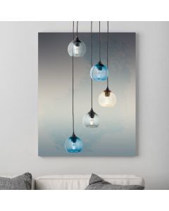 Design pendler lampe multi-farvet, Quinton