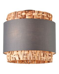 Rustik loftlampe grå, Vibeke
