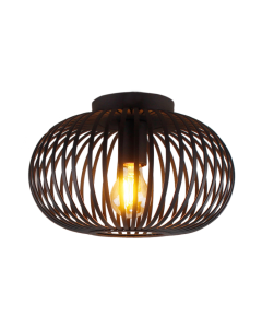 Industri loftlampe sort, Curvato