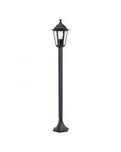 Sort klassisk udendørslampe aluminium, Alieke, IP44