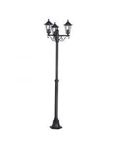 Sort klassisk udendørslampe aluminium, Alieke, IP44