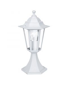 Hvid klassisk udendørslampe aluminium, Alieke, IP44