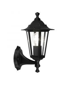 Sort klassisk udendørslampe aluminium, Alieke, IP44