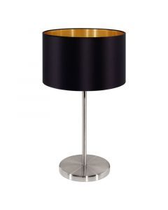 Guld modern bordlampe stof, Terme, med brytare