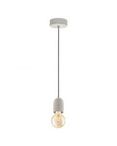 Grå pendler lampe metal, Christel