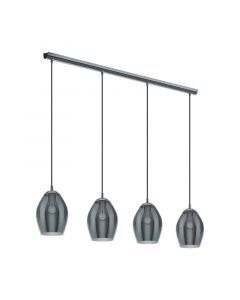 Grå design pendler lampe glas, Nikky