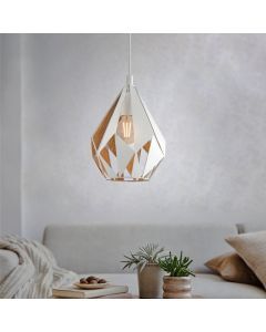 Hvid design pendler lampe metal, Acri