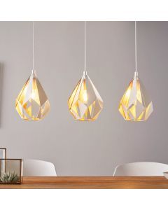 Hvid design pendler lampe metal, Acri