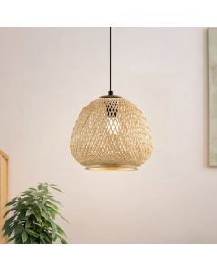 Rustik pendler lampe træ, Nicole