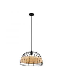 Rattan pendler lampe brun, Guillaume