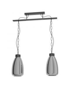 Sort design pendler lampe glas, Annefleur