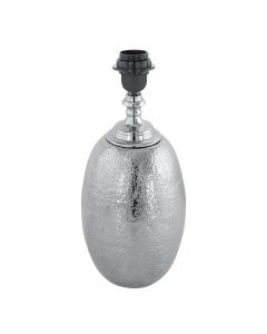Nikkel retro bordlampe uden skærm aluminium, Abdel, med brytare