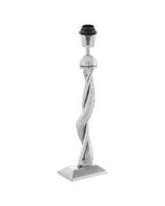 Nikkel modern bordlampe uden skærm aluminium, Mason, med brytare
