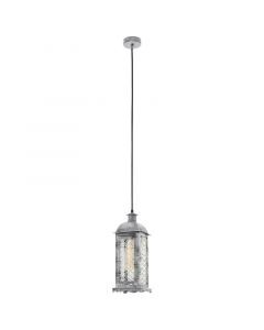 Sølv retro pendler lampe metal, Abderrahman