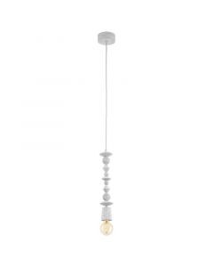 Træ pendler lampe hvid, Abel