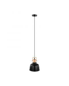Sort retro pendler lampe metal, Aditya