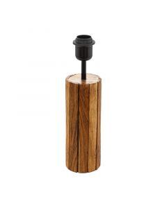 Træ bordlampe brun, Jayvano, med brytare