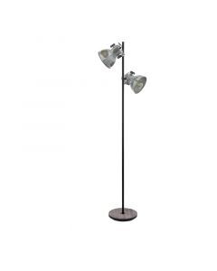 Træ gulv lampe brun, Angelina, med brytare