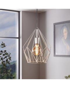 Sølv industri pendler lampe metal, Acri