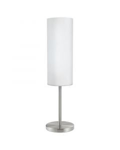 Nikkel bordlampe glas, Ciuda, med brytare