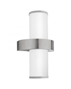 Sølv udendørslampe glas, Ebrar, IP44