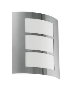 Sølv udendørslampe plast, Elyana, IP44