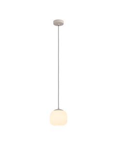 Taupe pendler lampe glas, Claudia