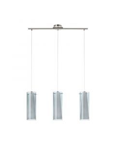 Grå modern pendler lampe glas, Barceno