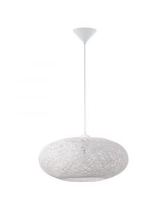 Hvid design pendler lampe plast, Hero