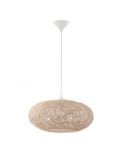 Beige design pendler lampe plast, Hero
