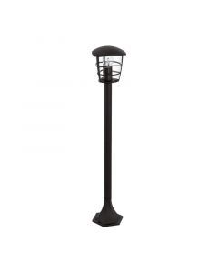 Sort modern udendørslampe plast, Inas, IP44