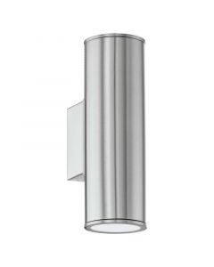 Sølv modern udendørslampe rustfrit stål, Marlies, IP44