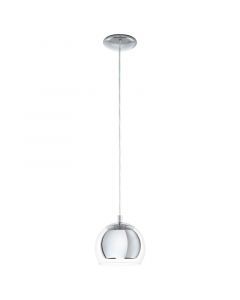 Krom design pendler lampe glas, Iroma