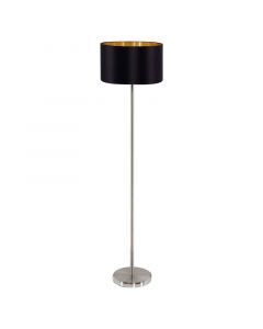 Guld modern gulv lampe stof, Terme, med brytare