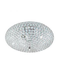 Krom retro loftlampe glas, Annamarie