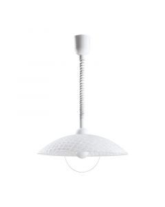 Hvid modern pendler lampe glas, Broer