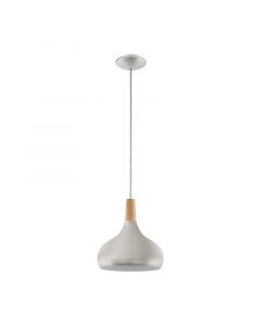 Sølv pendler lampe stål, Tjebbe