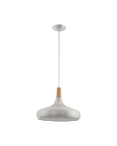 Sølv pendler lampe stål, Tjebbe