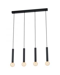 Sort pendler lampe metal, Nicholas