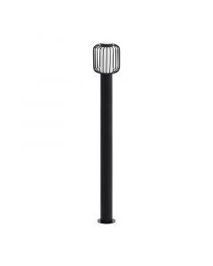 Sort modern udendørslampe stål, Latife, IP44