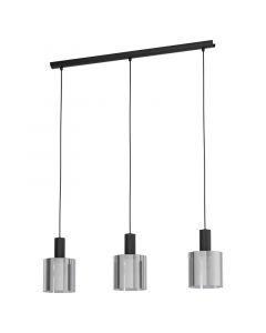Grå modern pendler lampe glas, Paulina