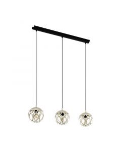 Grå modern pendler lampe stål, Eveliene
