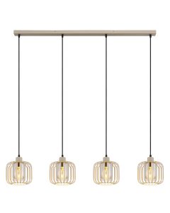Beige industri pendel lampe spisebord metal, Jolanda