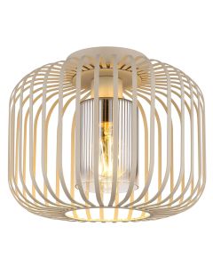 Beige industri loftlampe metal, Jolanda
