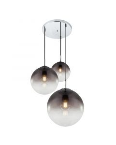Krom design pendler lampe glas, Novia