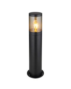 Sort modern udendørslampe rustfrit stål, Lambert, IP44